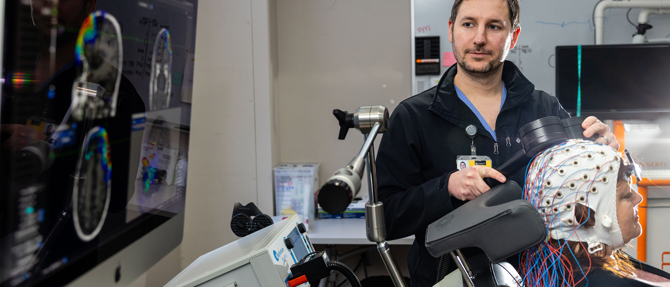 Dr. Trapp in his lab